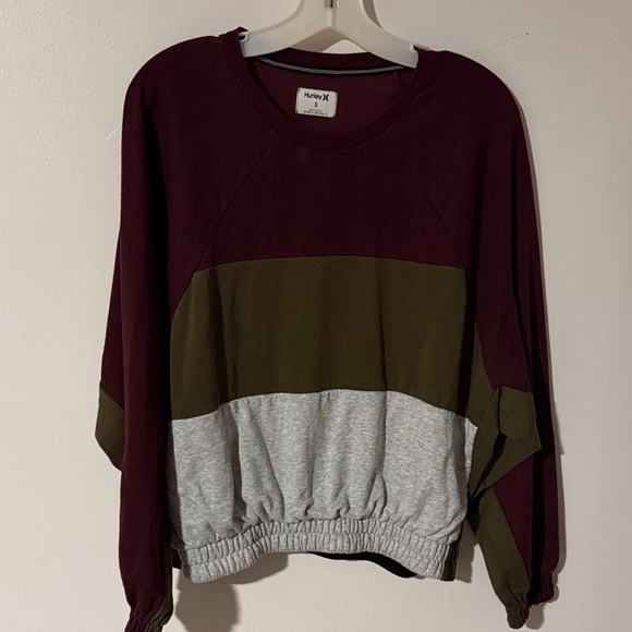 Hurley Tops - Hurley Maroon Crewneck